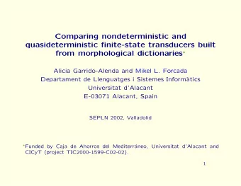 Comparing nondeterministic and  quasideterministic finite-state transducers built from