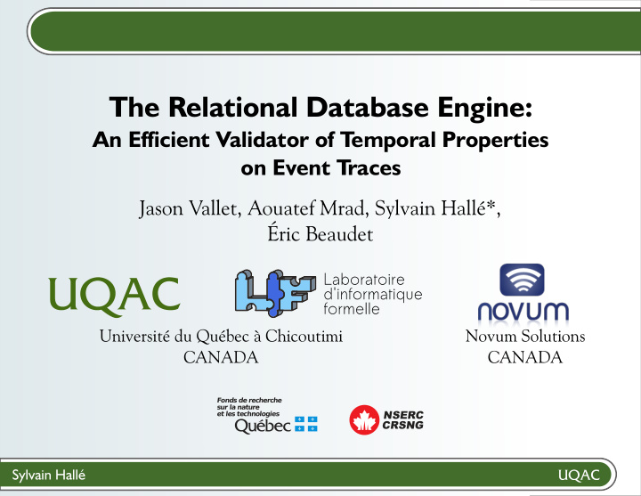 the relational database engine