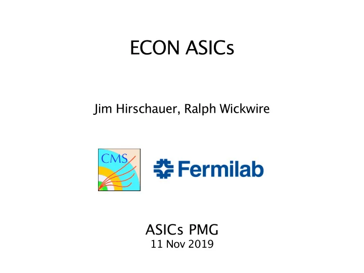 econ asics