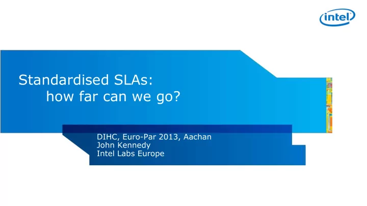 standardised slas