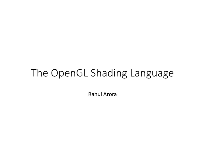 the opengl shading language