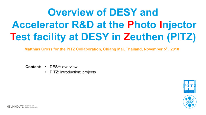 overview of desy and