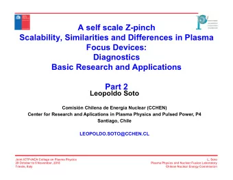 A self scale Z-pinch  Scalability, Similarities and Differences in Plasma  Focus Devices: