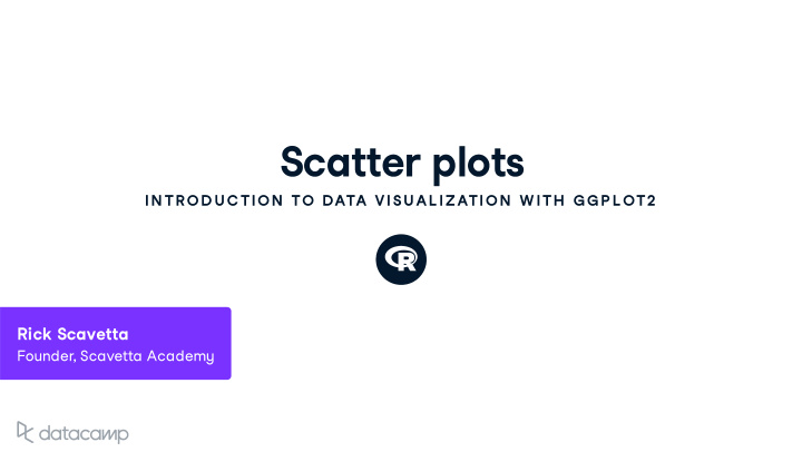 scatter plots