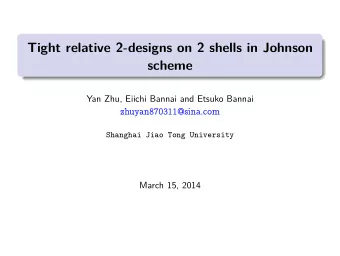 Tight relative 2-designs on 2 shells in Johnson  scheme  Yan Zhu, Eiichi Bannai and Etsuko Bannai