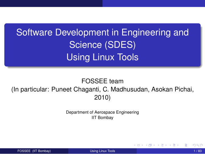software development in engineering and science sdes
