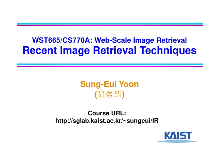 recent image retrieval techniques