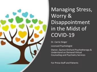 Feelings of:  Helplessness  Vulnerability  Isolation  Discrimination