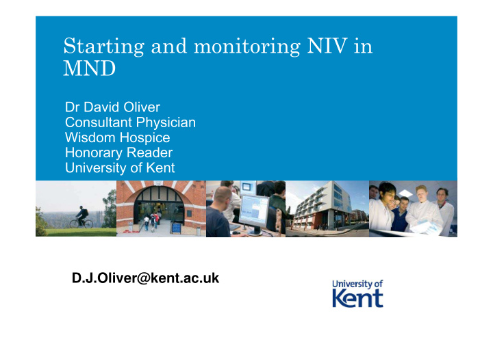 starting and monitoring niv in mnd