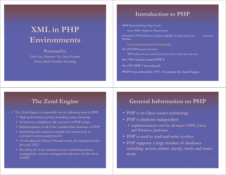 xml in php xml in php