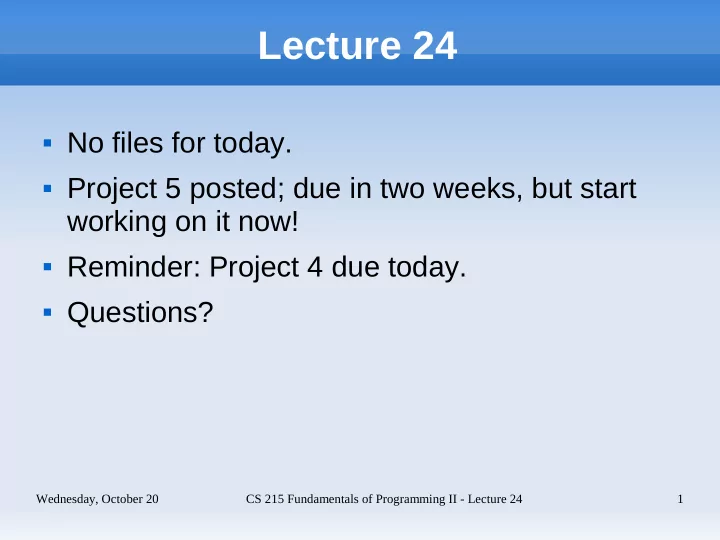 lecture 24