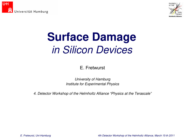 surface damage