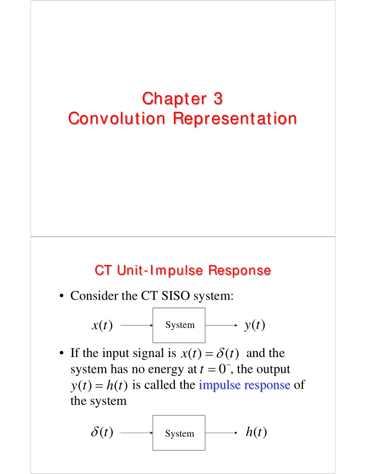 chapter 3 chapter 3 convolution representation