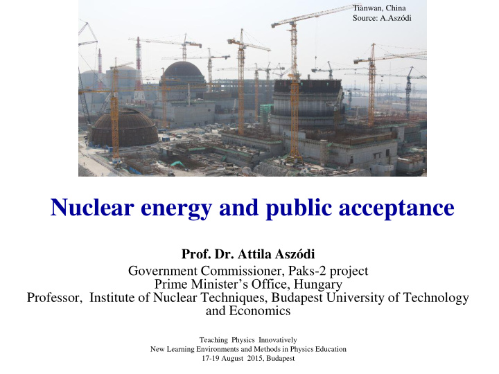 nuclear energy and public acceptance