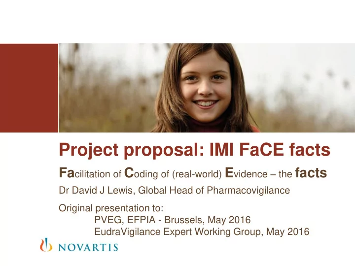 project proposal imi face facts