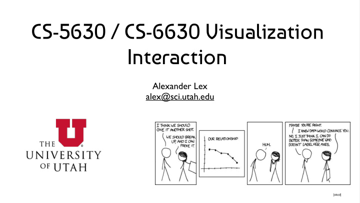 cs 5630 cs 6630 visualization interaction