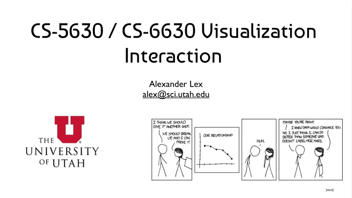 cs 5630 cs 6630 visualization interaction