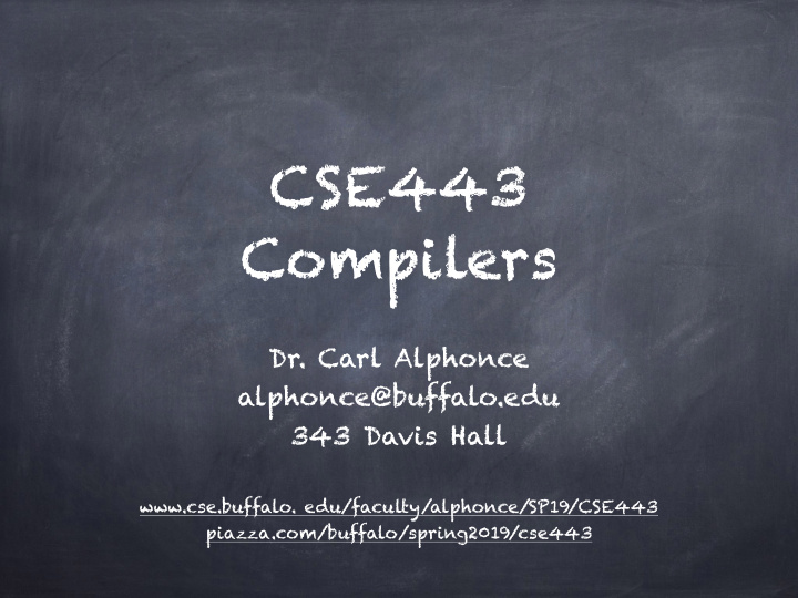 cse443 compilers
