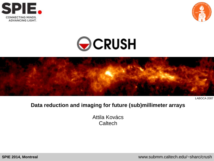 data reduction and imaging for future sub millimeter