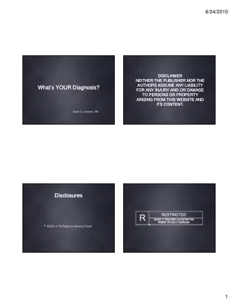 Whats YOUR Diagnosis?  Whats YOUR Diagnosis?  g  FOR ANY INJURY AND OR DAMAGE  FOR ANY INJURY