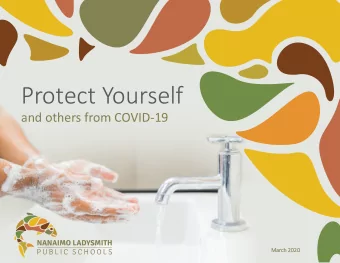 Protect Yourself  and others from COVID-19  March 2020  2020 slide 0 www.sd68.bc.ca/covid-19/  Stop