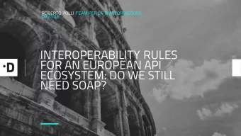 The Italian Digital Team  Old SOAP Framework  SOAP &amp; REST  Agenda  The New Framework