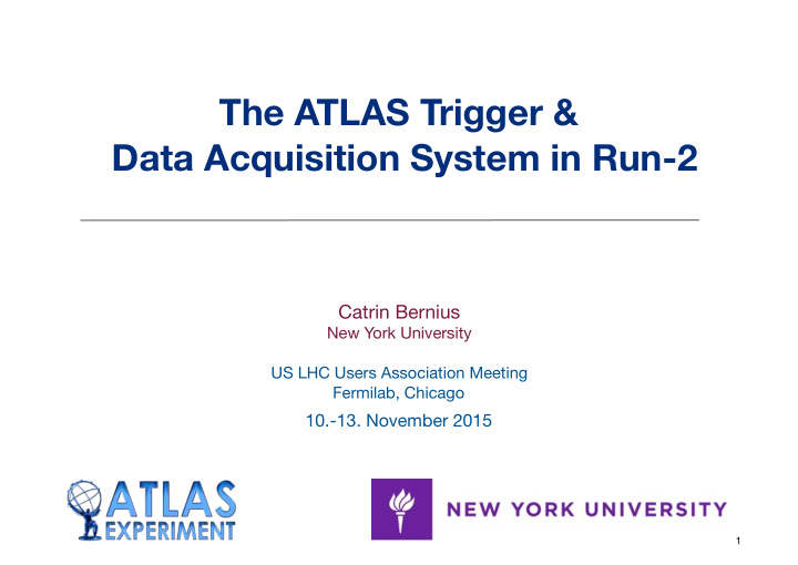the atlas trigger data acquisition system in run 2