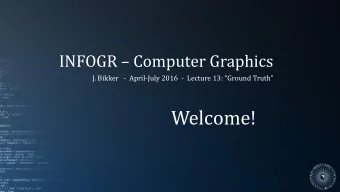 Welcome!  Todays Agenda:  Deterministic Rendering    Monte Carlo    Path Tracing