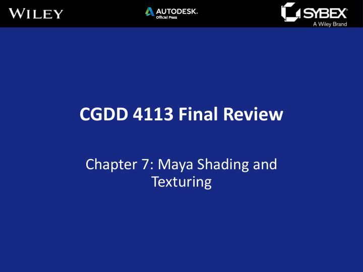 cgdd 4113 final review