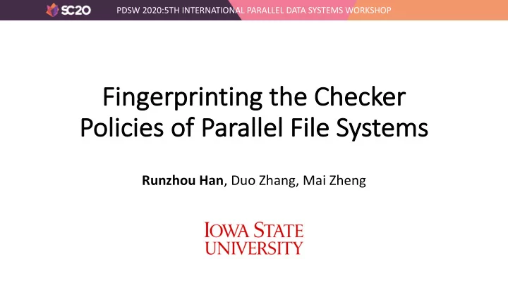 fi fingerprinting t g the c check cker po policies of pa