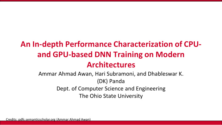 an in depth performance characterization of cpu and gpu
