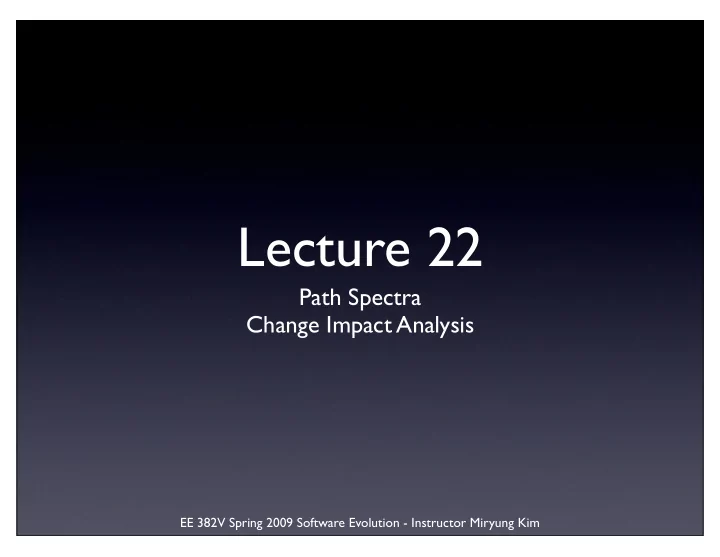 lecture 22