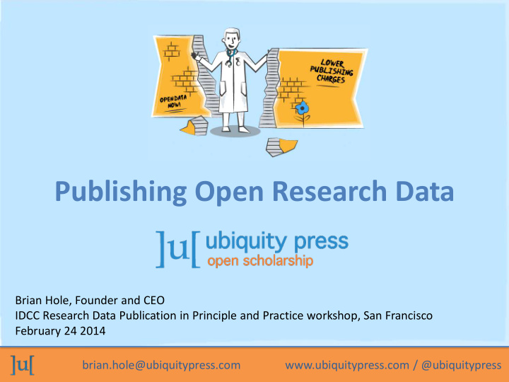 publishing open research data