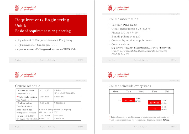 requirements engineering