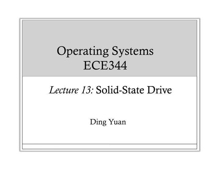 operating systems ece344