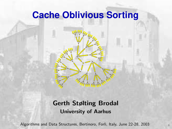 cache oblivious sorting