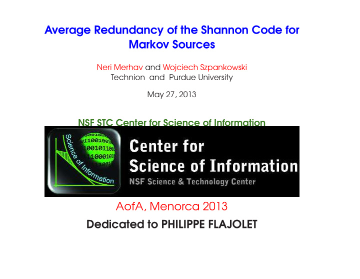 average redundancy of the shannon code for markov sources