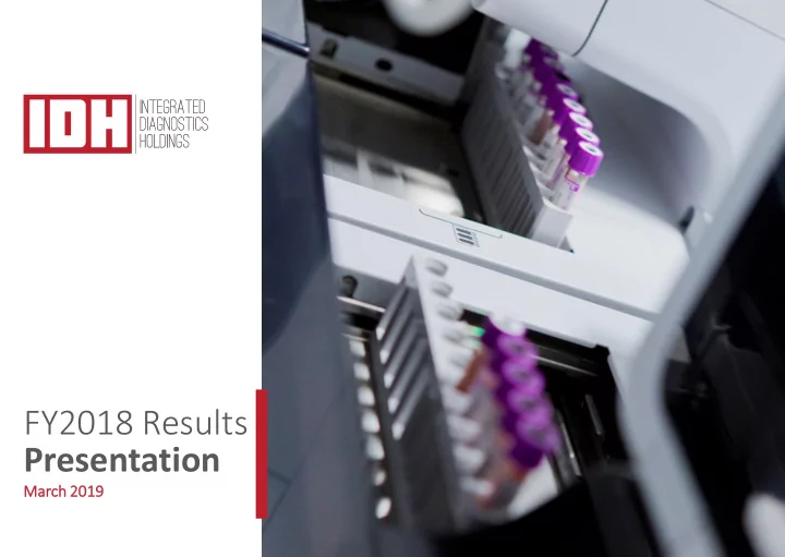 fy2018 results presentation
