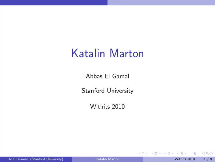 katalin marton
