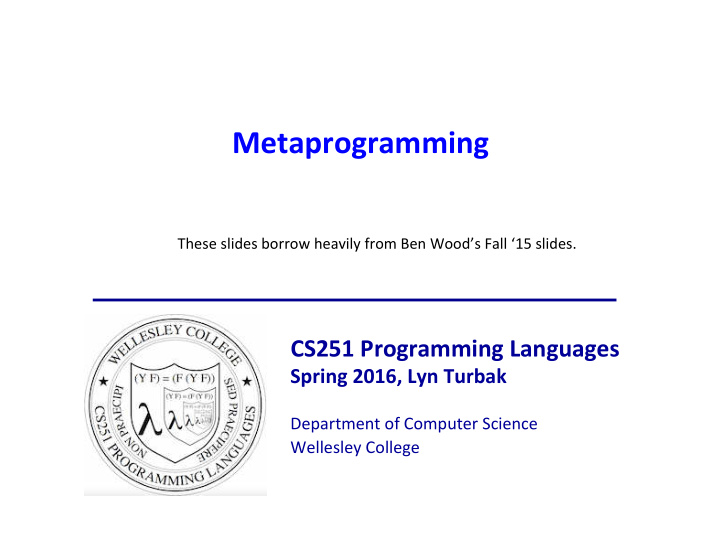 metaprogramming