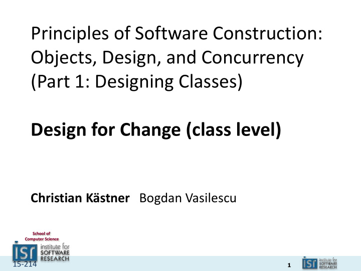 principles of software construction