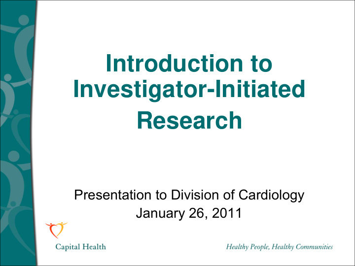 introduction to investigator initiated research