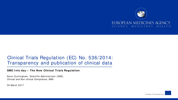 clinical trials regulation ec no 536 2014 transparency