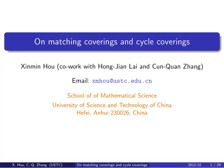 on matching coverings and cycle coverings