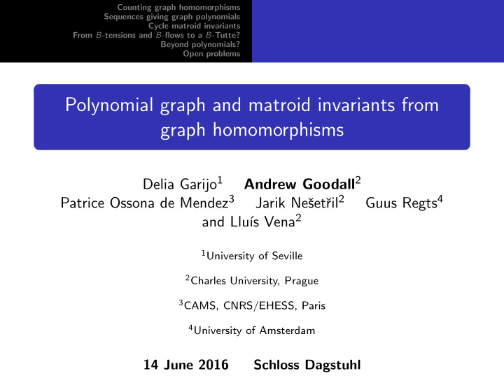 polynomial graph and matroid invariants from graph