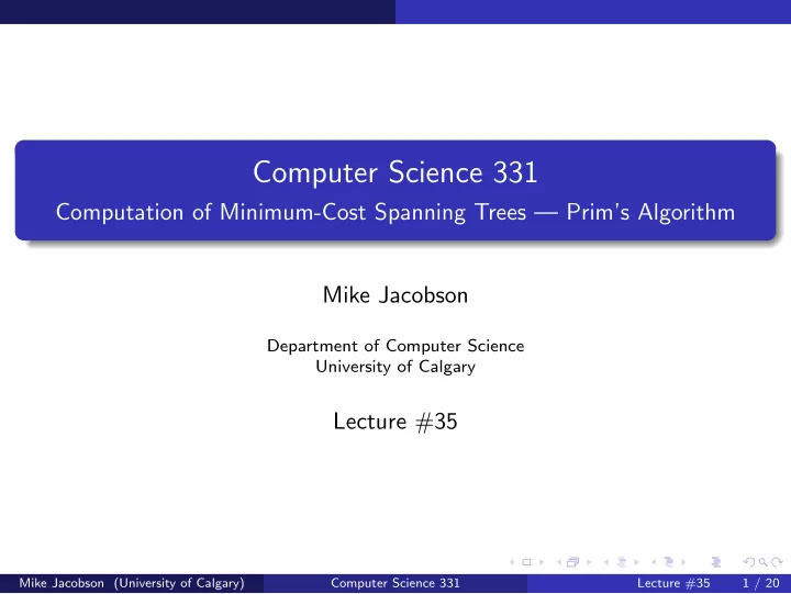 computer science 331