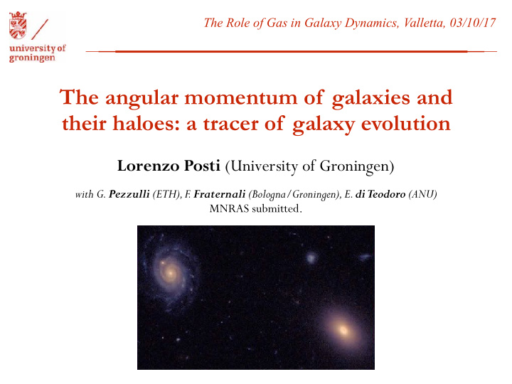 the angular momentum of galaxies and their haloes a