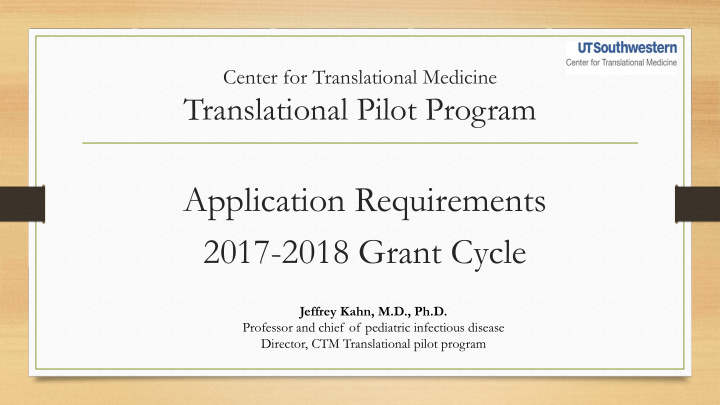 application requirements 2017 2018 grant cycle
