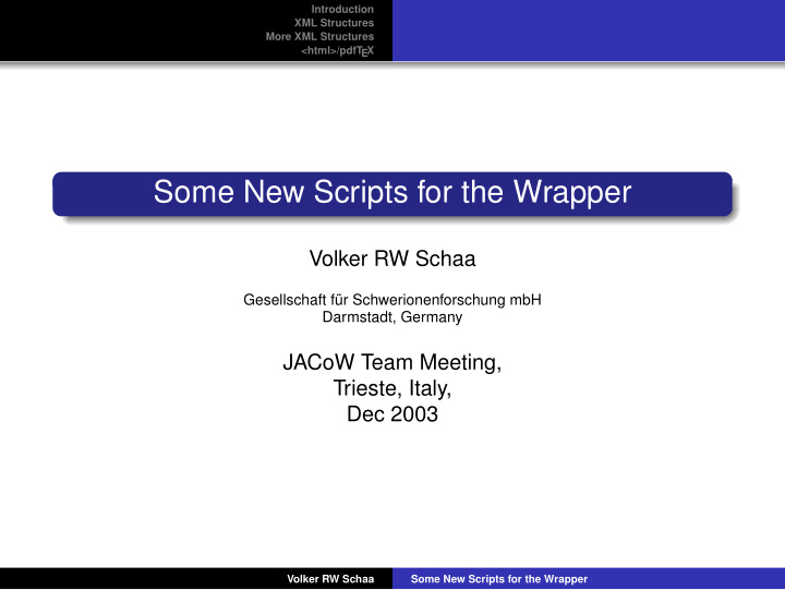 some new scripts for the wrapper