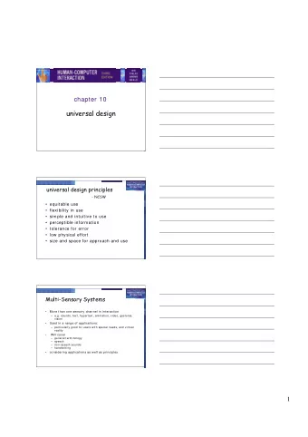 universal design  universal design principles  - NCSW   equitable use   flexibility in use